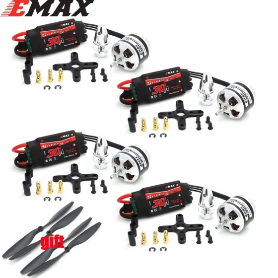 EMAX XA2212 820KV 980KV 1400KV Motor With Simonk 30A ESC With 1045 Props Set for RC Model for F450 F550 RC Quadcopter